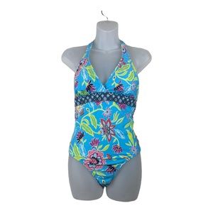 N for Next One Piece Floral Swimsuit Sz 34 B/C